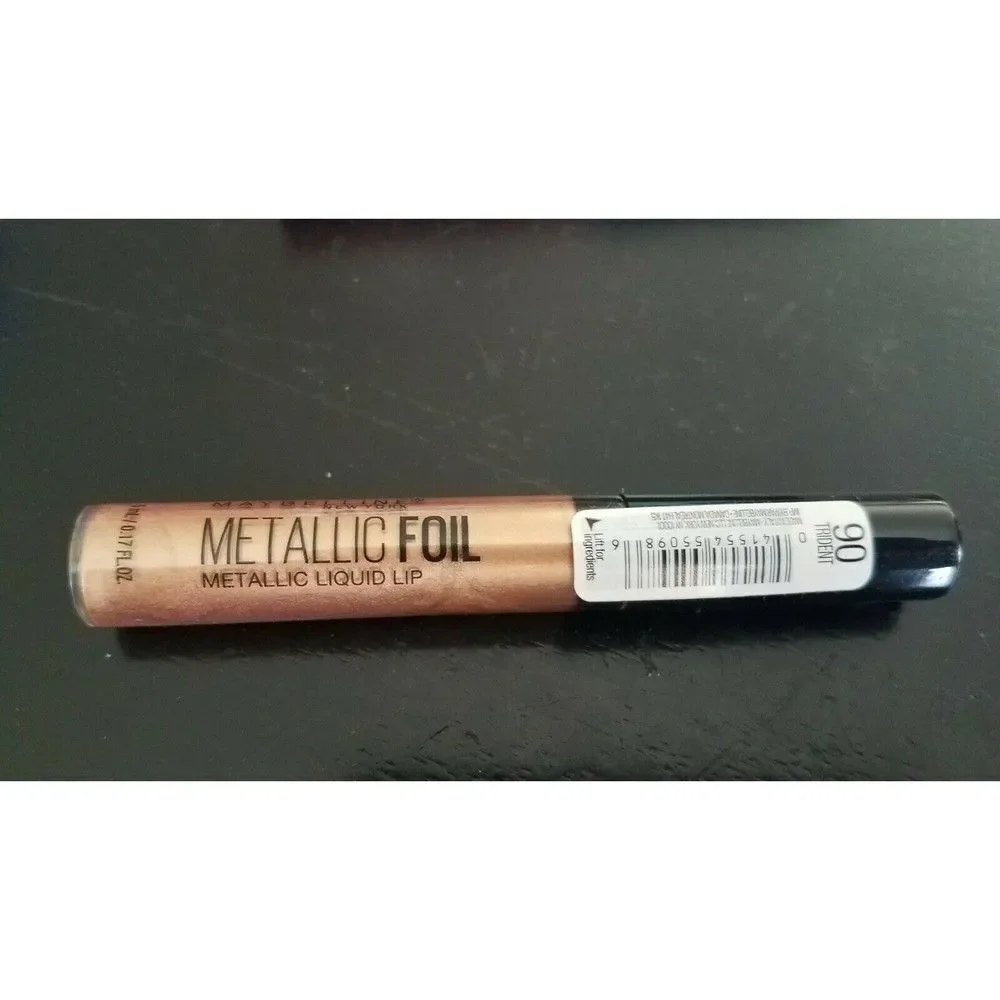 #90 Trident Lipstick Maybelline Metallic Foil Liquid Lip